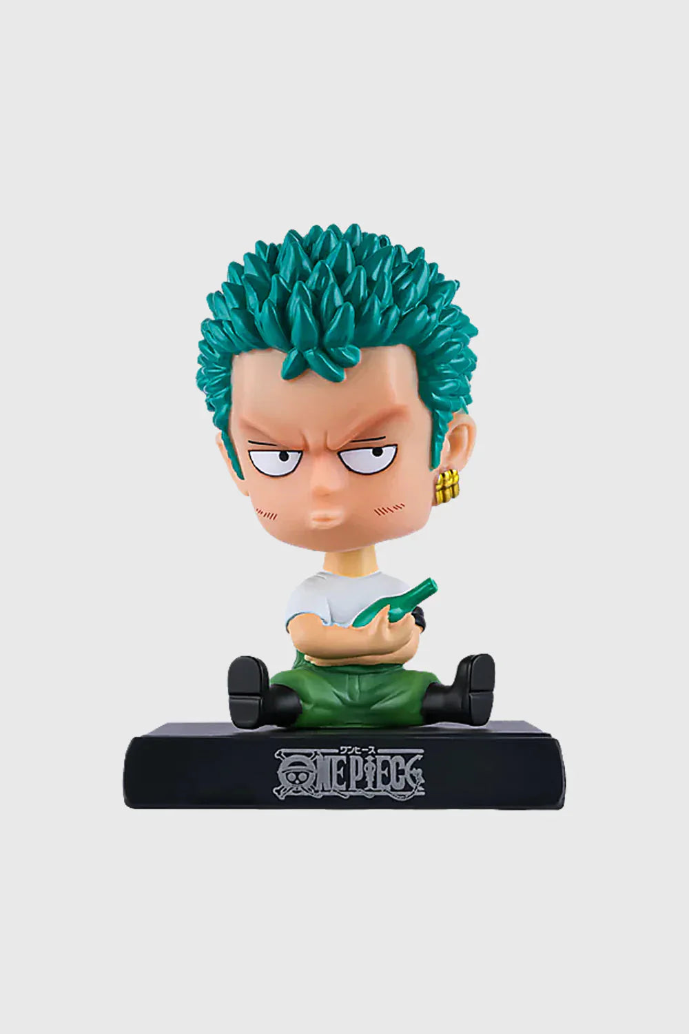 One Piece Roronoa Zoro Mini Bobblehead – Chibi Anime Desk Toy (12 cm)