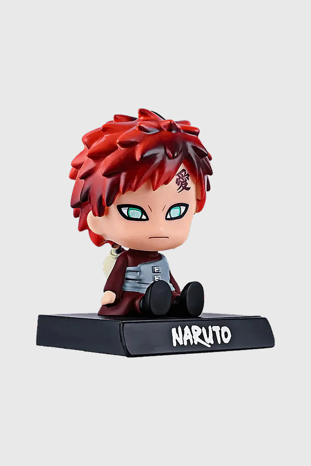 Gaara Chibi Bobblehead Figure & Phone Stand - Naruto Shippuden Collectible Toy