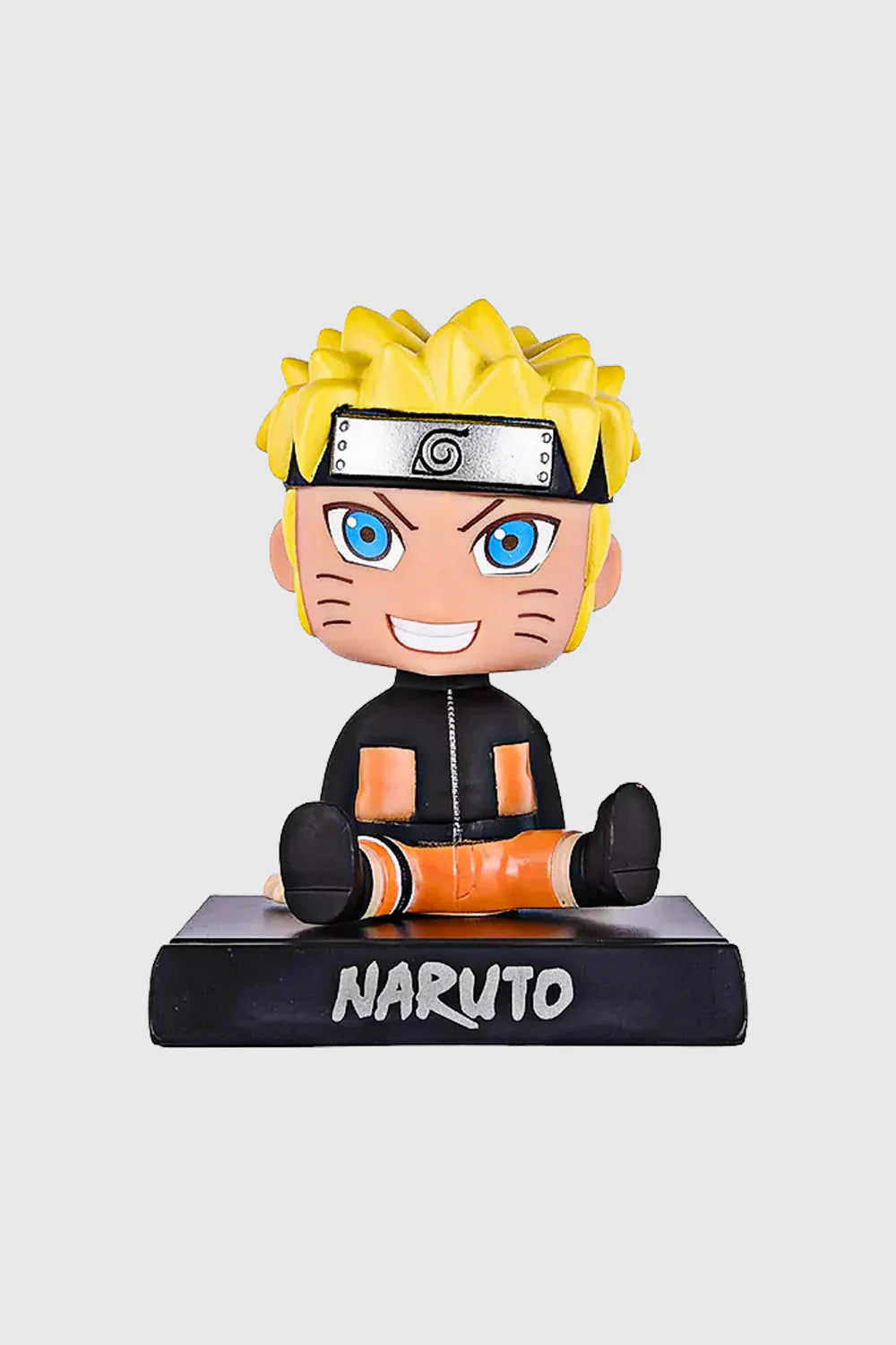 Naruto Uzumaki Chibi Bobblehead Figure & Phone Stand - Naruto Shippuden Collectible Toy